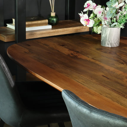 Eettafel Austin deens ovaal 180cm bruin mangohout