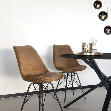 Eettafel Ronsi Antoinette rond 120cm zwart MDF
