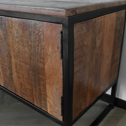 Tv meubel bruin mangohout 130cm Liv