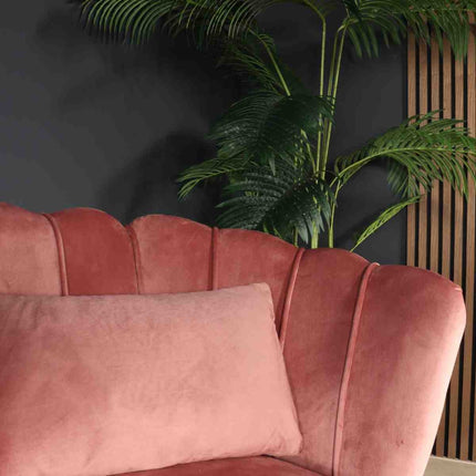Zitbank oud roze velvet 140cm Anna