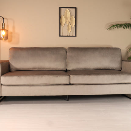 Zitbank grijs velvet 260cm Alba