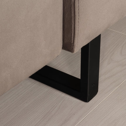 Zitbank grijs velvet 260cm Alba