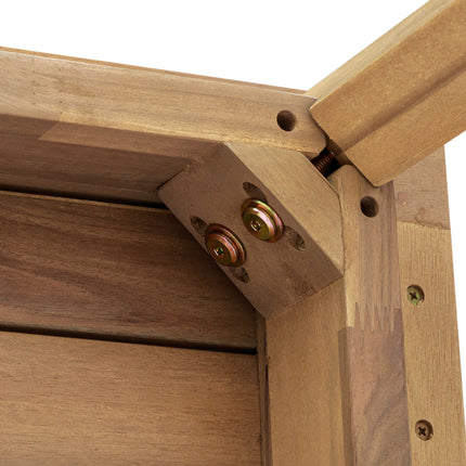 Tuintafel rechthoekig 200cm bruin acaciahout Valencia