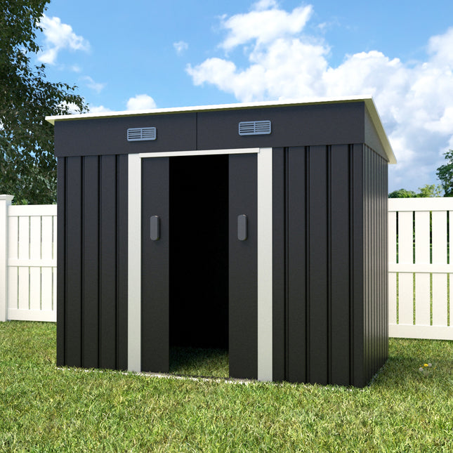 Metalen tuinhuis 5,6m³ antraciet