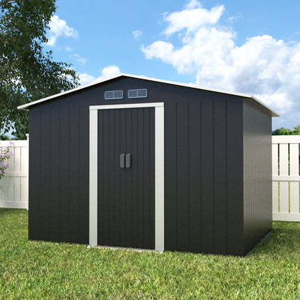 Metalen tuinhuis 9,3m³ antraciet