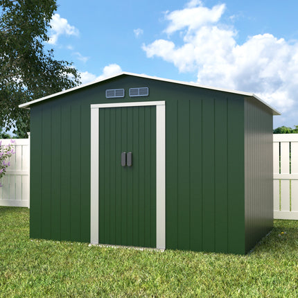 Metalen tuinhuis 9,3m³ groen