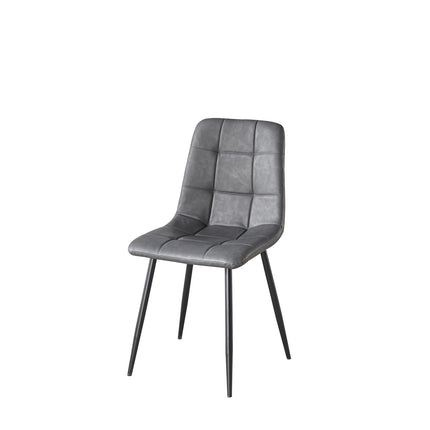 SET DEAL 6 stuks: Eetkamerstoel antraciet kunstleder Catoo