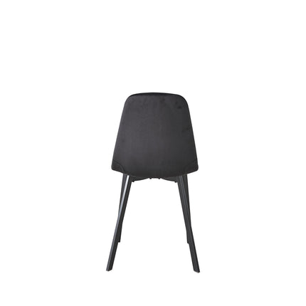 SET DEAL: 6 Eetkamerstoelen zwart velvet Simpy