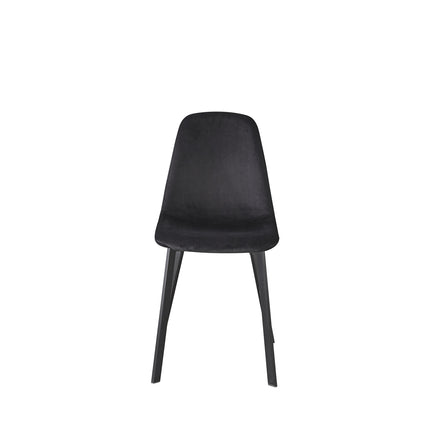 SET DEAL: 4 Eetkamerstoelen zwart velvet Simpy