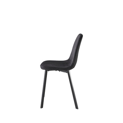 SET DEAL: 6 Eetkamerstoelen zwart velvet Simpy