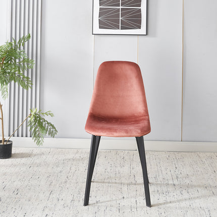 SET DEAL: 6 Eetkamerstoelen oud roze velvet Simpy