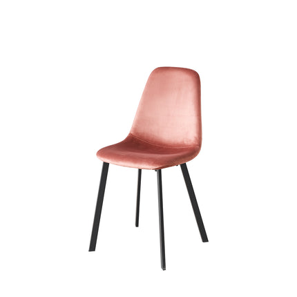 SET DEAL: 6 Eetkamerstoelen oud roze velvet Simpy