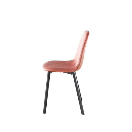 Eetkamerstoel oud roze velvet Simpy