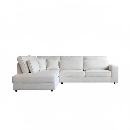 Hoekbank Richie naturel polyester 290cm links