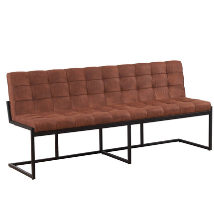 Eetkamerbank Vito 200cm cognac microvezel