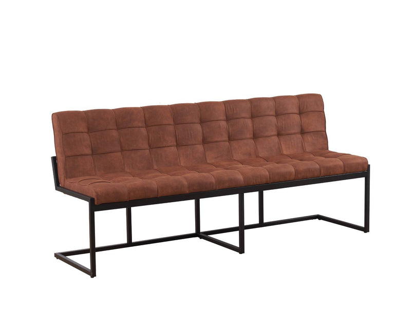 Eetkamerbank Vito 200cm cognac microvezel