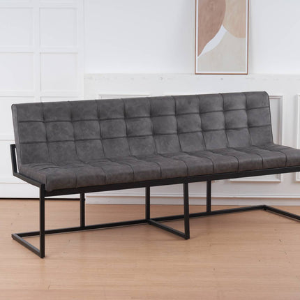 Eetkamerbank Vito 200cm antraciet microvezel