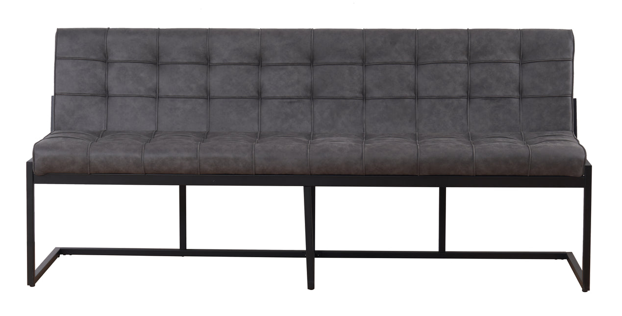 Eetkamerbank Vito 200cm antraciet microvezel