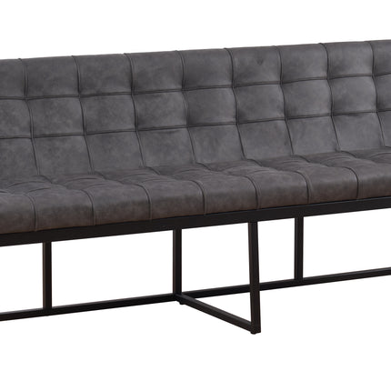 Eetkamerbank Vito 200cm antraciet microvezel