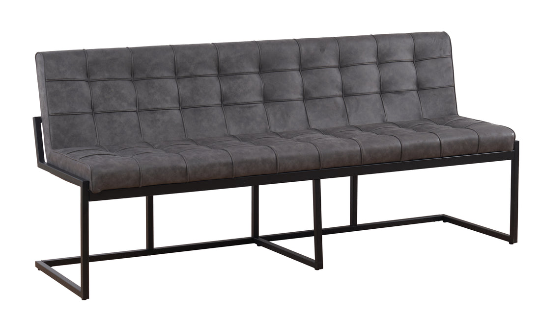 Eetkamerbank Vito 200cm antraciet microvezel