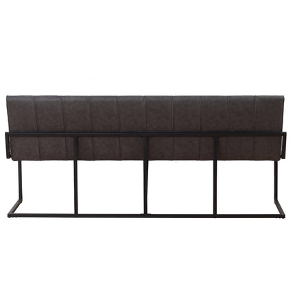 Eetkamerbank Vito 200cm antraciet microvezel