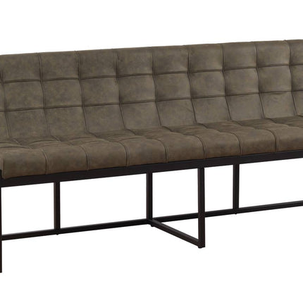 Eetkamerbank Vito 200cm donkergroen microvezel