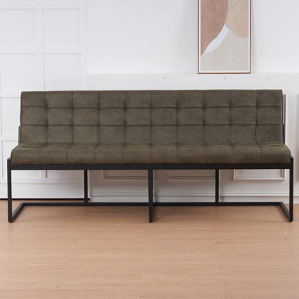 Eetkamerbank Vito 200cm donkergroen microvezel