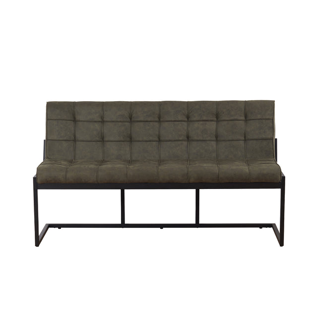 Eetkamerbank Vito 160cm donkergroen microvezel