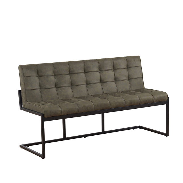 Eetkamerbank Vito 160cm donkergroen microvezel