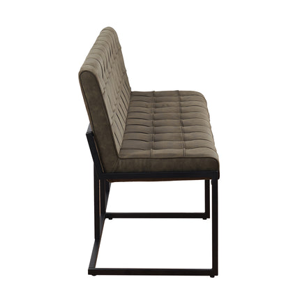 Eetkamerbank Vito 160cm donkergroen microvezel