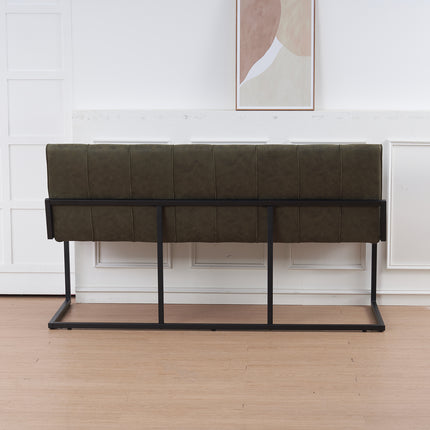 Eetkamerbank Vito 160cm donkergroen microvezel
