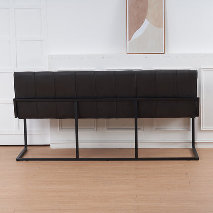 Eetkamerbank Vito 160cm zwart microvezel