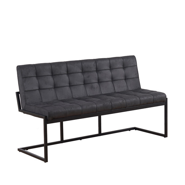 Eetkamerbank Vito 160cm zwart microvezel