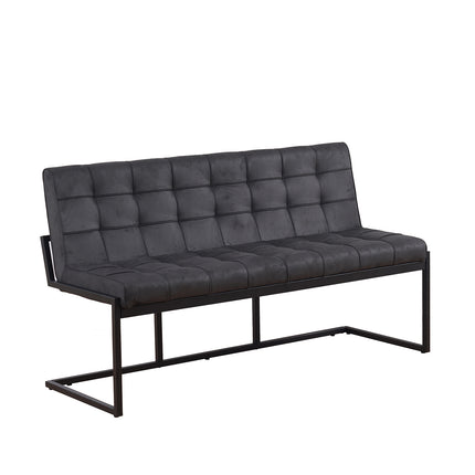 Eetkamerbank Vito 160cm zwart microvezel