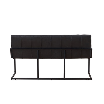 Eetkamerbank Vito 160cm zwart microvezel