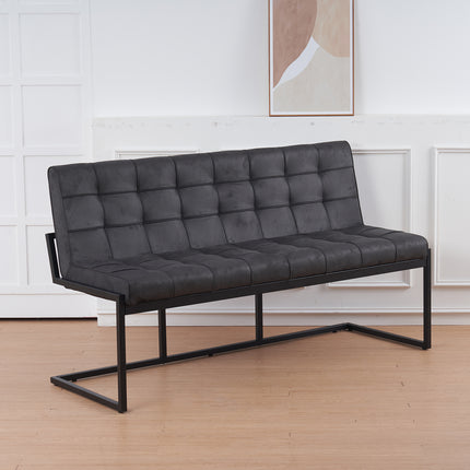 Eetkamerbank Vito 160cm zwart microvezel