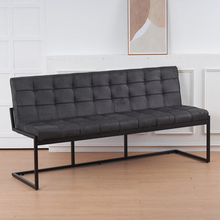 Eetkamerbank Vito 180cm zwart microvezel