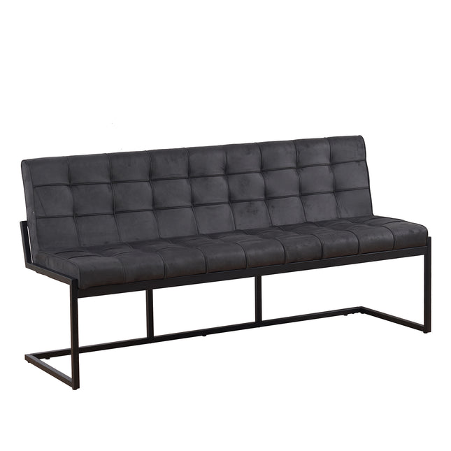 Eetkamerbank Vito 180cm zwart microvezel