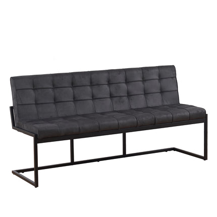 Eetkamerbank Vito 180cm zwart microvezel