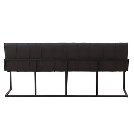 Eetkamerbank Vito 180cm zwart microvezel