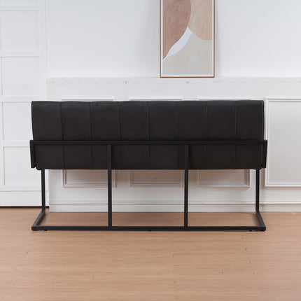 Eetkamerbank Vito 180cm zwart microvezel