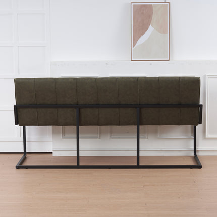 Eetkamerbank Vito 180cm donkergroen microvezel