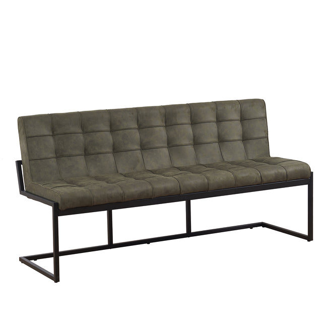 Eetkamerbank Vito 180cm donkergroen microvezel