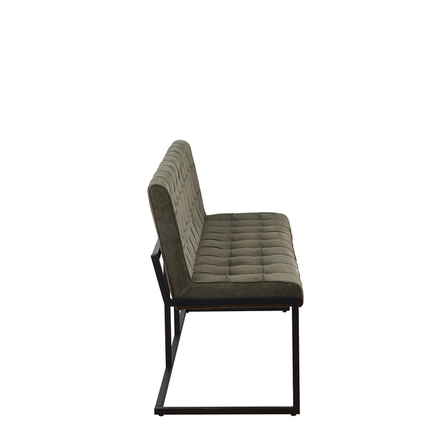 Eetkamerbank Vito 180cm donkergroen microvezel