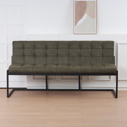 Eetkamerbank Vito 180cm donkergroen microvezel