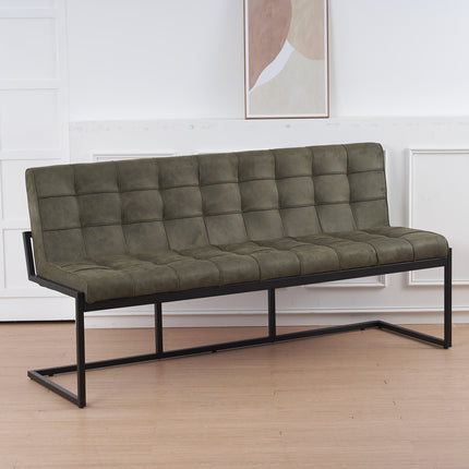 Eetkamerbank Vito 180cm donkergroen microvezel