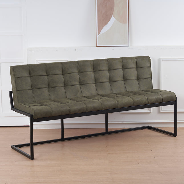 Eetkamerbank Vito 180cm donkergroen microvezel