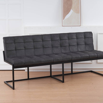 Eetkamerbank Vito 200cm zwart microvezel