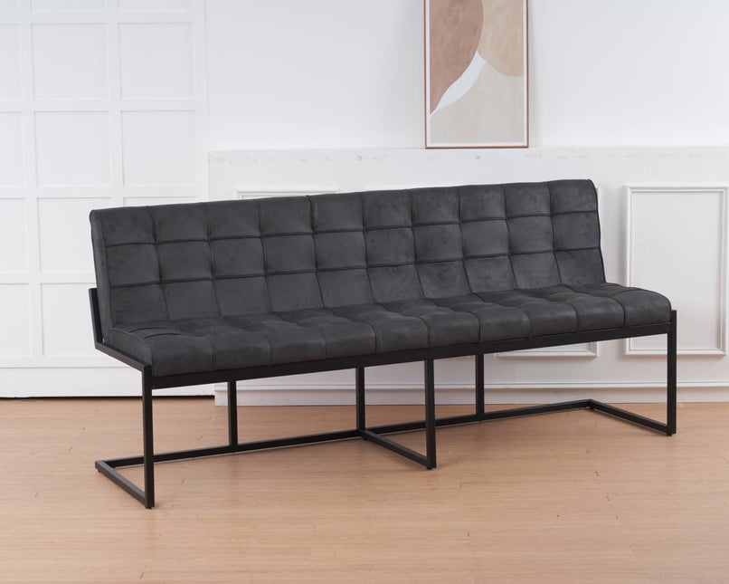Eetkamerbank Vito 200cm zwart microvezel