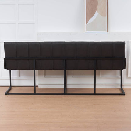 Eetkamerbank Vito 200cm zwart microvezel